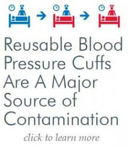 use disposable blood pressure cuffs